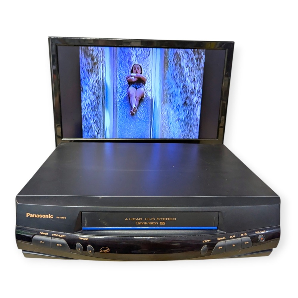Panasonic PV-8450 Omnivision VHS VCR Player 4 Head Hi-Fi Stereo 1998 Tested